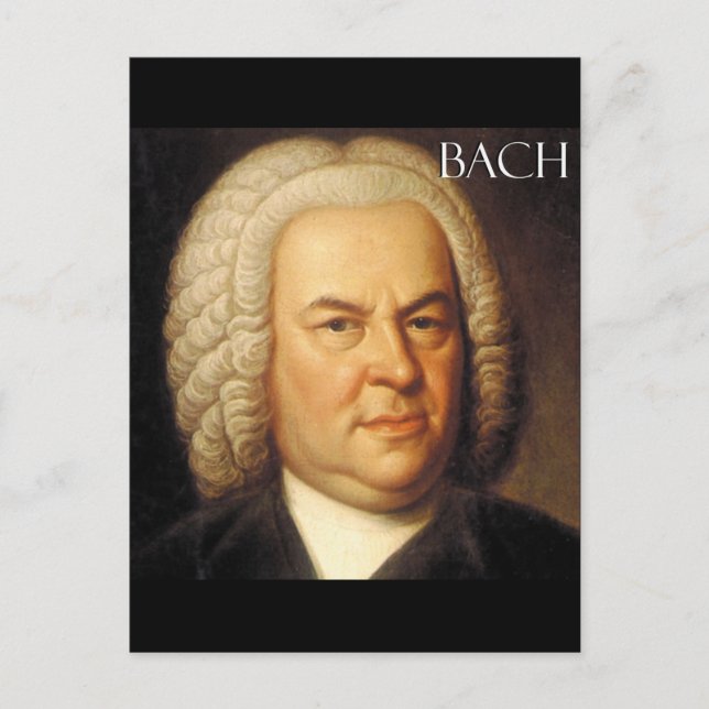 Johann Sebastian Bach Items Postcard (Front)
