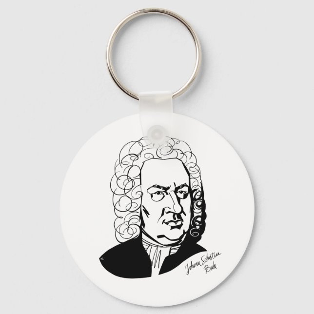 Johann Sebastian Bach Keychain (Front)