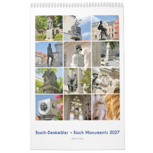Johann Sebastian Bach Monument,  Calendar