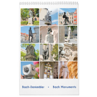 Johann Sebastian Bach Monuments Calendar