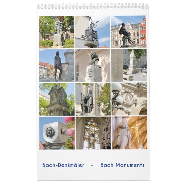 Johann Sebastian Bach Monuments Calendar (Cover)