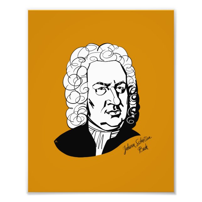 Johann Sebastian Bach Photo Print (Front)