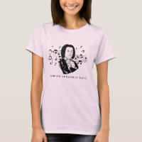Johann Sebastian Bach Portrait and Bust with Notes