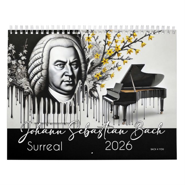 Johann Sebastian Bach Portraits: Surreal 2026 Calendar (Cover)