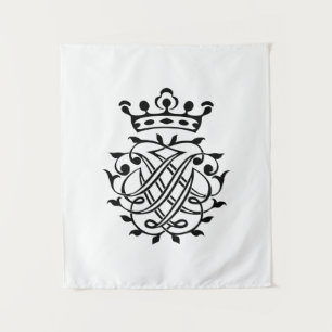 Johann Sebastian Bach Seal Crest Monogram Insignia Tapestry