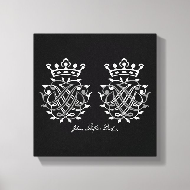 Johann Sebastian Bach seal on canvas (Front)