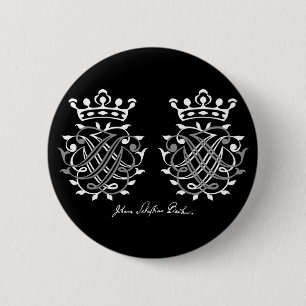 Johann Sebastian Bach Siegel 2 Inch Round Button