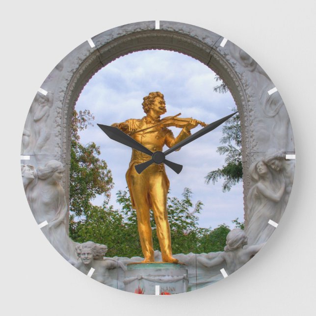 Johann Strauss Large Clock (Front)