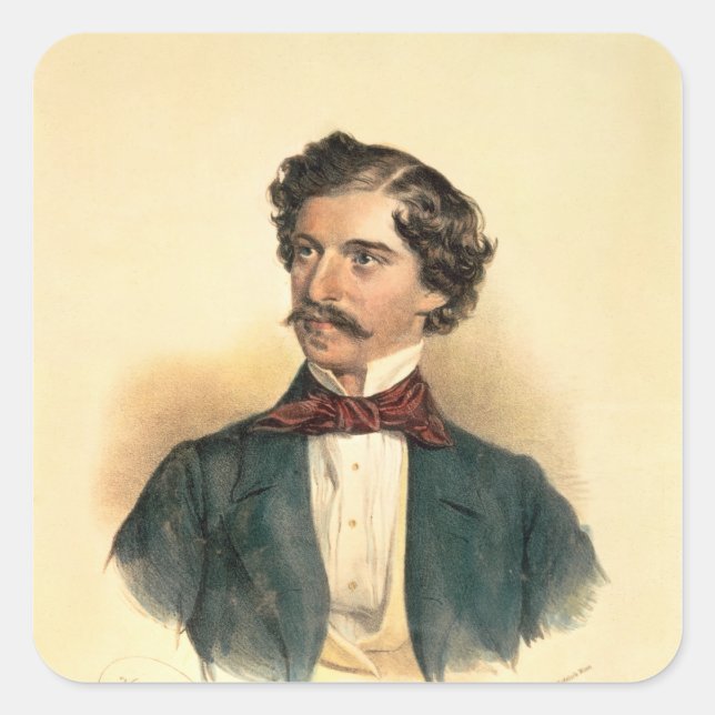 Johann Strauss the Elder Square Sticker (Front)