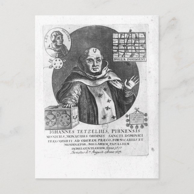 Johann Tetzel Postcard (Front)