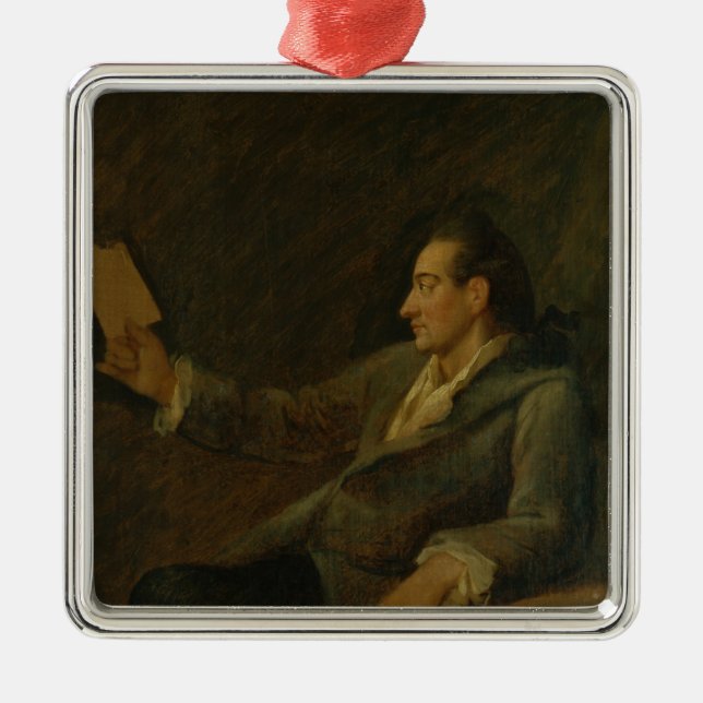Johann Wolfgang von Goethe, 1775 Metal Ornament (Front)