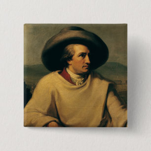 Johann Wolfgang von Goethe 2 Inch Square Button