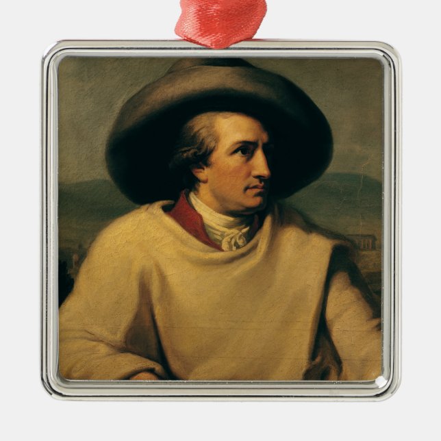 Johann Wolfgang von Goethe Metal Ornament (Front)