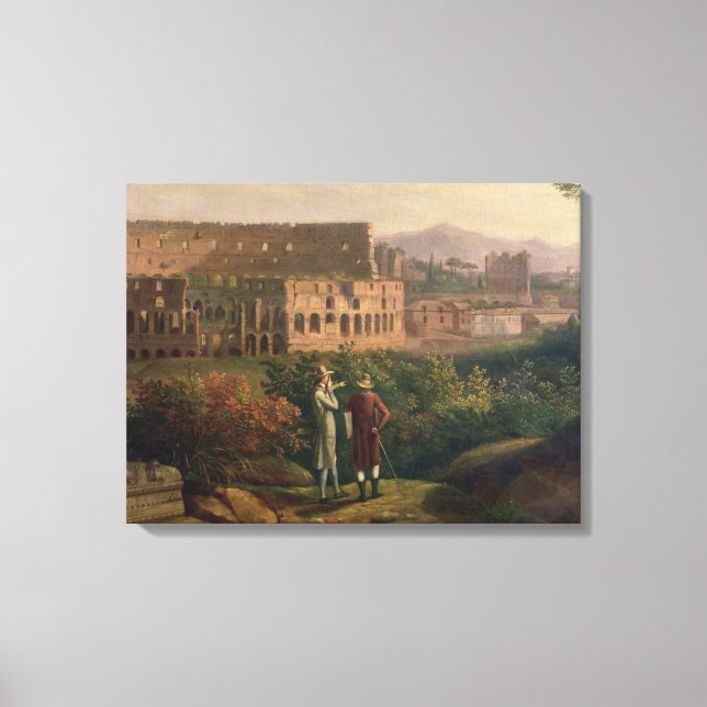 Johann Wolfgang von Goethe  visiting the Canvas Print (Front)