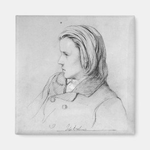 Johannes Brahms aged twenty, 1853 Magnet
