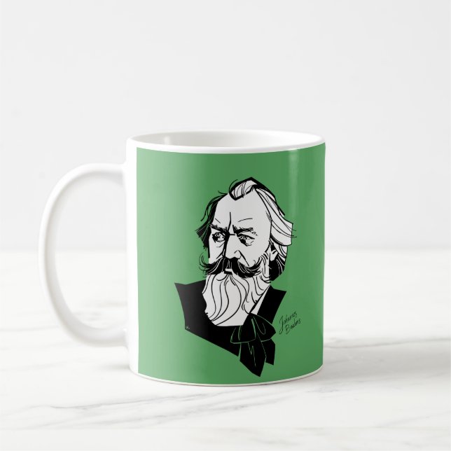Johannes Brahms Coffee Mug (Left)