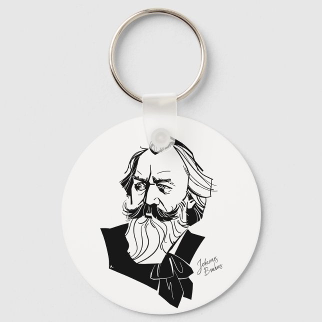 Johannes Brahms Keychain (Front)