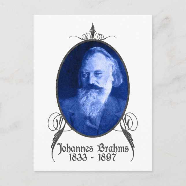 Johannes Brahms Postcard (Front)