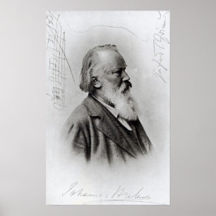 Johannes Brahms Poster