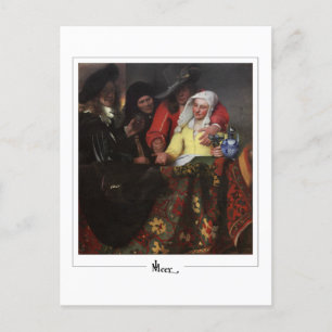 Johannes Vermeer #10 - Fine Art Postcard