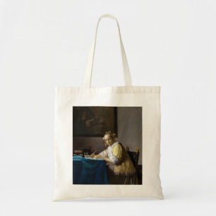 Johannes Vermeer - A Lady writing a Letter Tote Bag