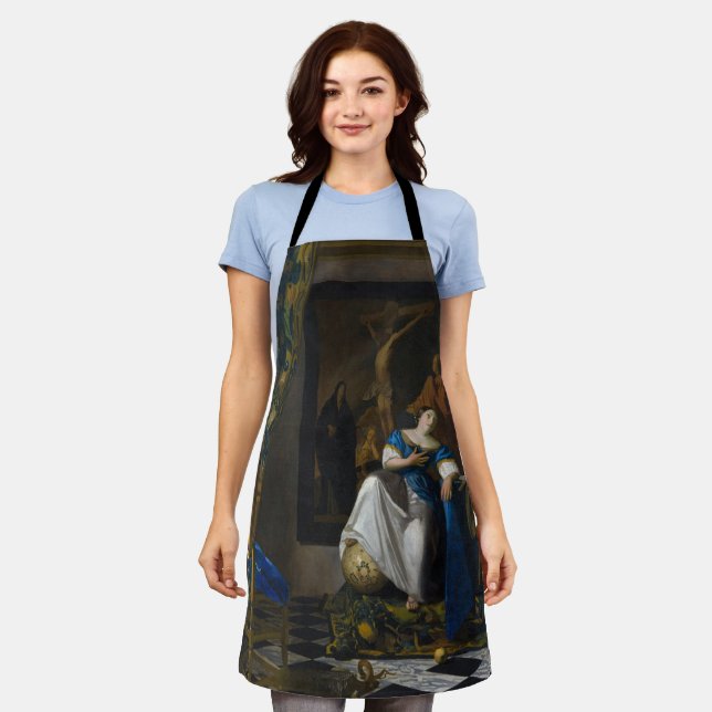 Johannes Vermeer - Allegory of Faith Apron (Worn)