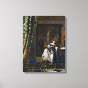 Johannes Vermeer - Allegory of Faith Canvas Print