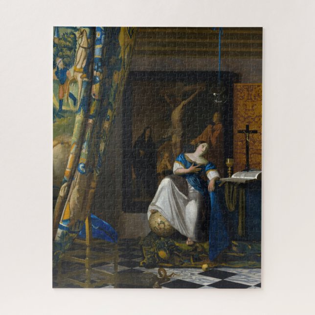 Johannes Vermeer - Allegory of Faith Jigsaw Puzzle (Vertical)