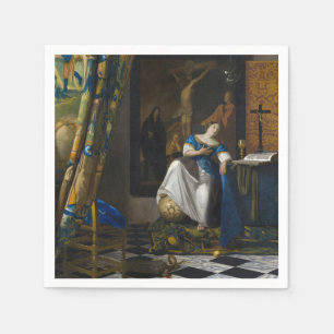 Johannes Vermeer - Allegory of Faith Napkin