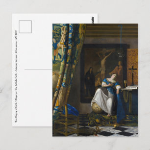 Johannes Vermeer - Allegory of Faith Postcard