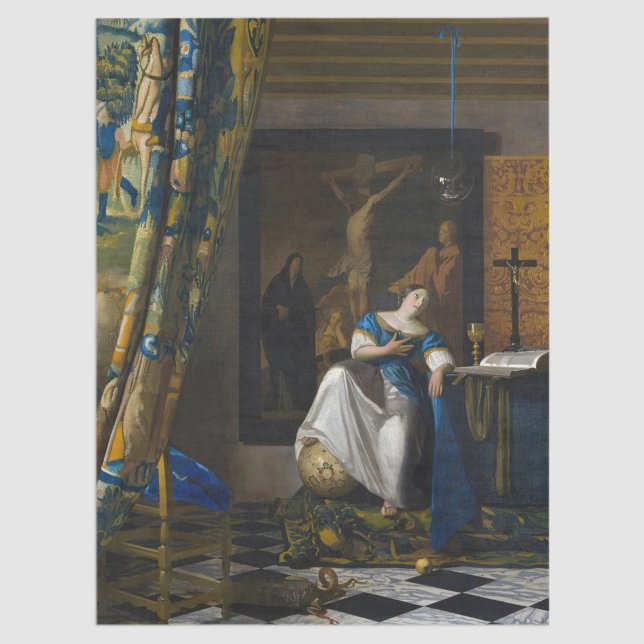 Johannes Vermeer - Allegory of Faith Tissue Paper (Creator Uploaded)