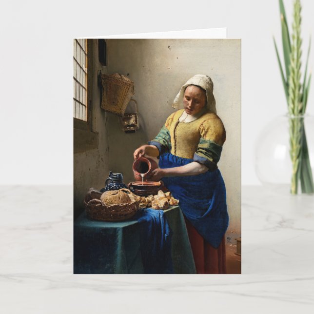 Johannes Vermeer - Carte Postale Milkmaid (Devant)