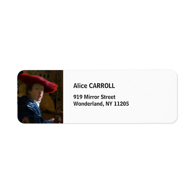 Johannes Vermeer - Fille avec un Casquette rouge (Devant)