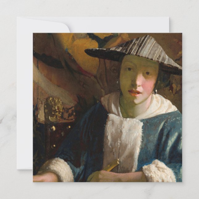 Johannes Vermeer - Girl with a Flute Invitation (Front)