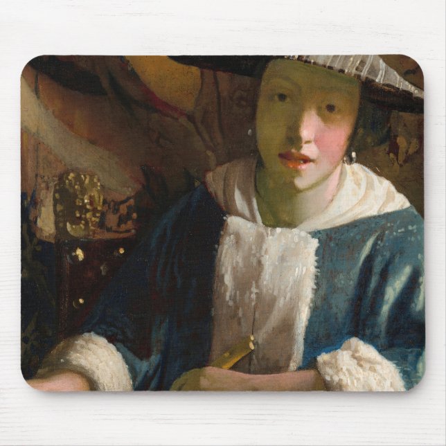 Johannes Vermeer - Girl with a Flute Mouse Pad (Front)