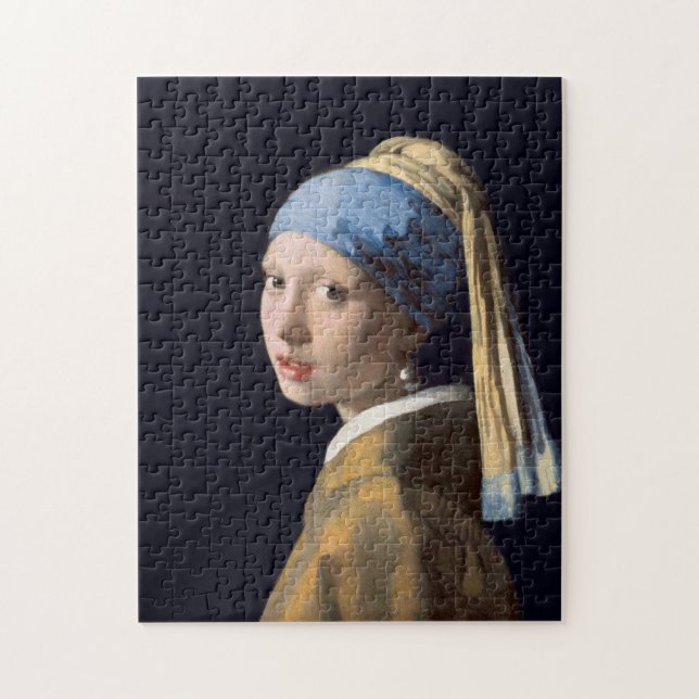 JOHANNES VERMEER - Girl with a pearl earring 1665 Jigsaw Puzzle (Vertical)