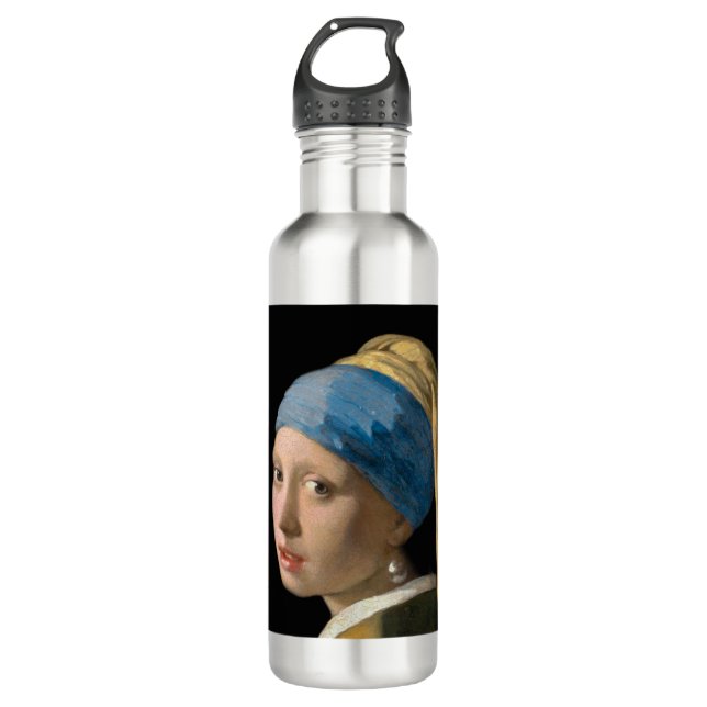 Johannes Vermeer - Girl with a Pearl Earring 710 Ml Water Bottle (Front)