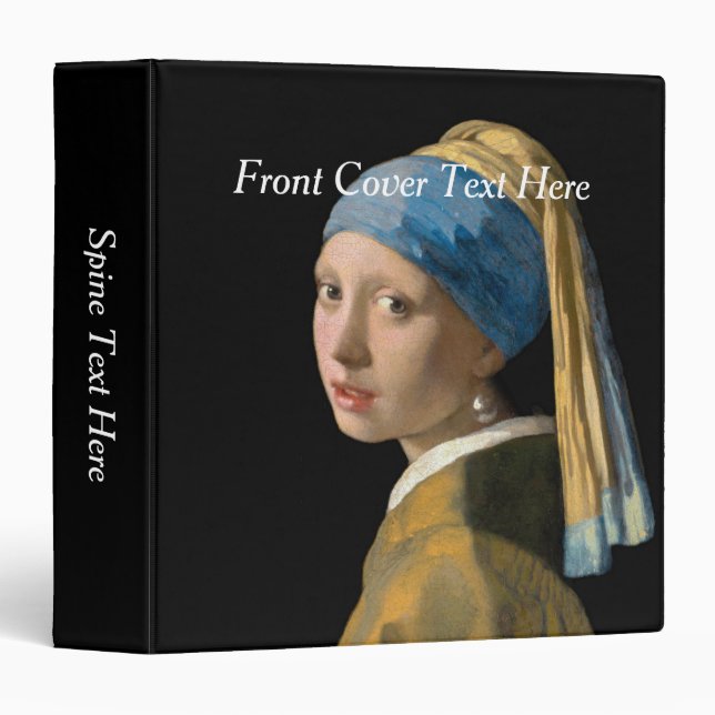 Johannes Vermeer - Girl with a Pearl Earring Binder (Front/Spine)