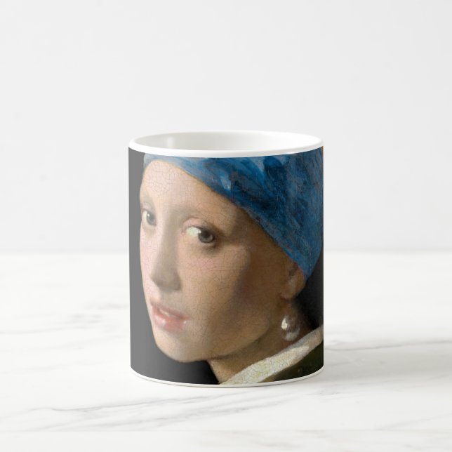 Johannes Vermeer - Girl with a Pearl Earring Coffee Mug (Center)
