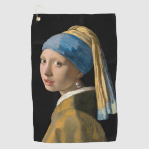 Johannes Vermeer - Girl with a Pearl Earring Golf Towel