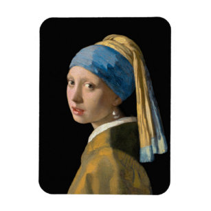 Johannes Vermeer - Girl with a Pearl Earring Magnet