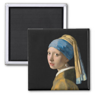 Johannes Vermeer - Girl with a Pearl Earring Magnet