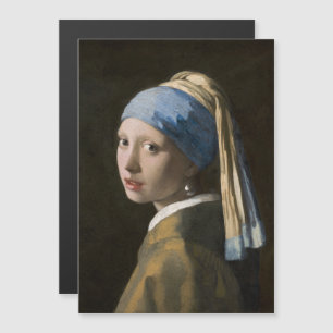 Johannes Vermeer, Girl with a Pearl Earring Magnetic Invitation