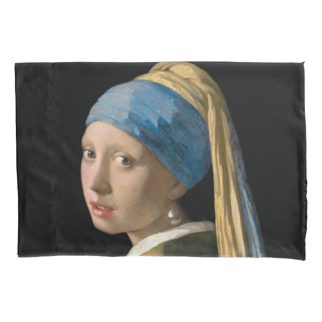 Johannes Vermeer - Girl with a Pearl Earring Pillowcase (Front)