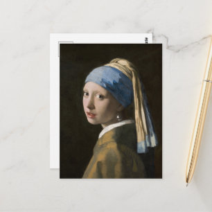 Johannes Vermeer, Girl with a Pearl Earring Postcard