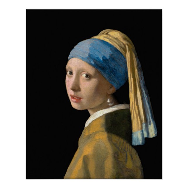 Johannes Vermeer - Girl with a Pearl Earring Poster (Front)