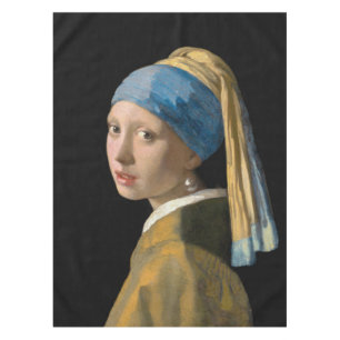 Johannes Vermeer - Girl with a Pearl Earring Tablecloth