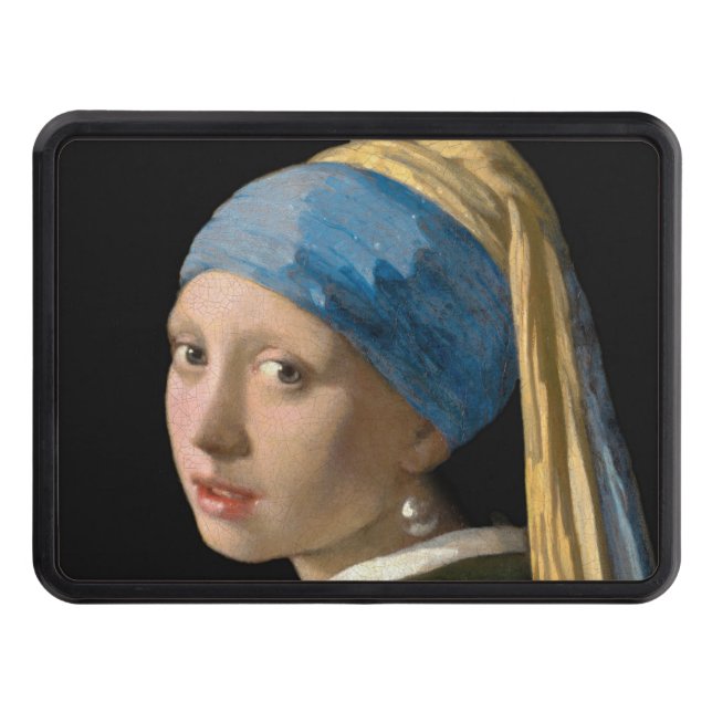 Johannes Vermeer - Girl with a Pearl Earring Trailer Hitch Cover (Front)
