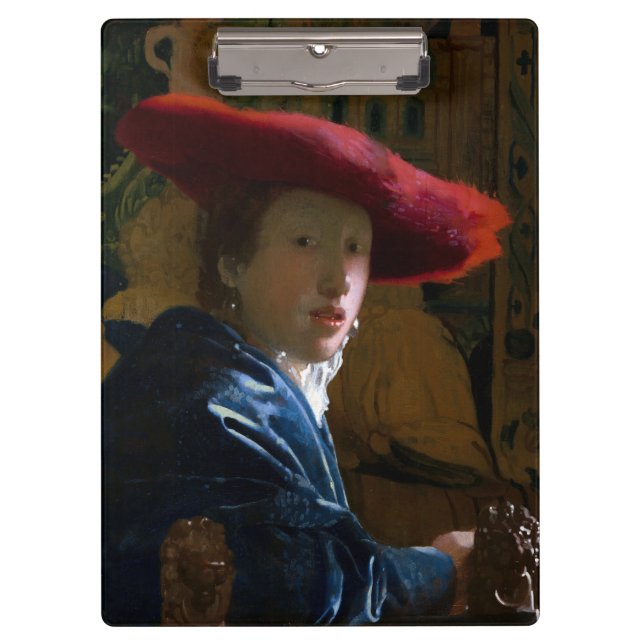 Johannes Vermeer - Girl with a Red Hat Clipboard (Front)