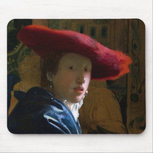 Johannes Vermeer - Girl with a Red Hat Mouse Pad